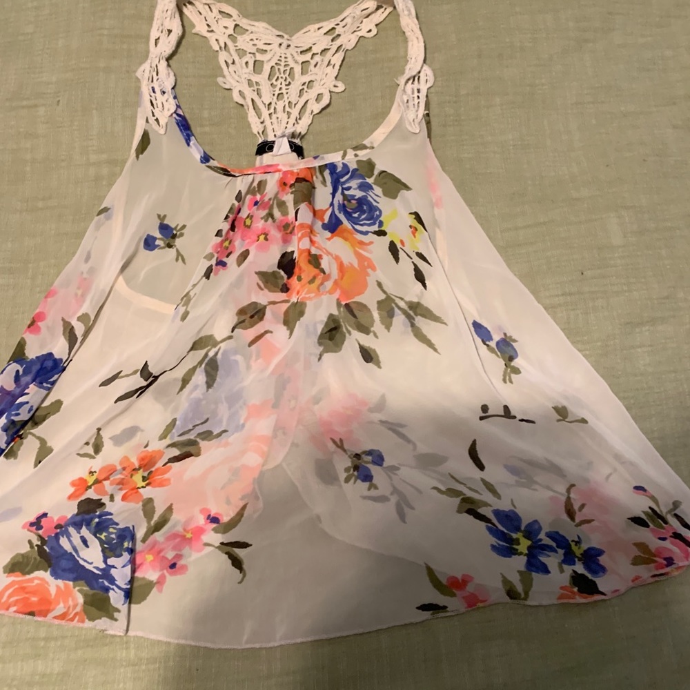 Deb Crochet Strap and Sheer Tank